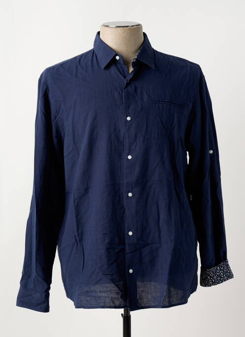 Chemise manches longues bleu JACK & JONES pour homme