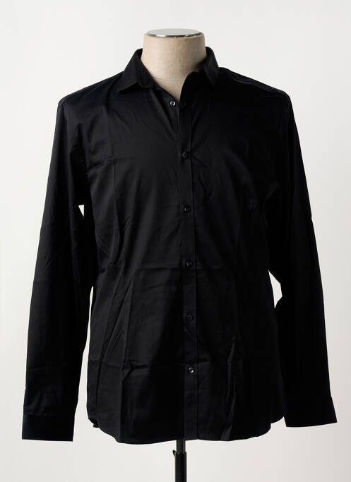 Chemise manches longues noir JACK & JONES pour homme