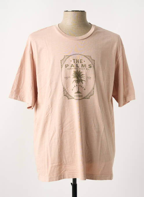 T-shirt beige JACK & JONES pour homme