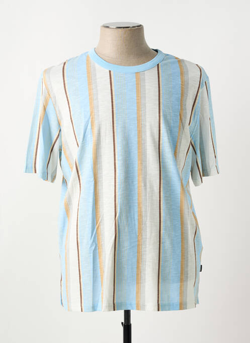 T-shirt bleu JACK & JONES pour homme