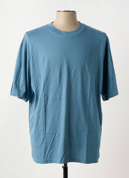 T-shirt bleu JACK & JONES pour homme