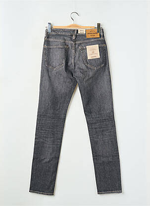 Jeans coupe slim fermeture boutonnée sur le devant taille normale noir JACK & JONES homme