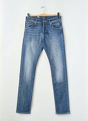 Jeans coupe slim fermeture boutonnée sur le devant taille normale bleu JACK & JONES homme