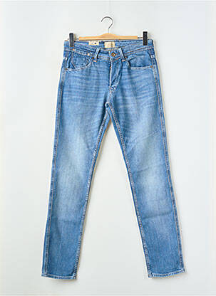 Jeans coupe slim fermeture boutonnée sur le devant taille normale bleu JACK & JONES homme