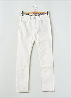 Jeans coupe slim stretch taille normale blanc JACK & JONES homme