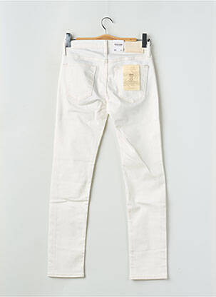 Jeans coupe slim stretch taille normale blanc JACK & JONES homme