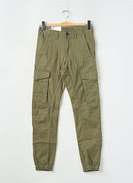 Pantalon cargo bio taille normale vert JACK & JONES homme