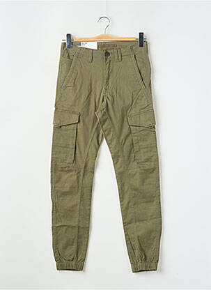 Pantalon cargo bio taille normale vert JACK & JONES homme