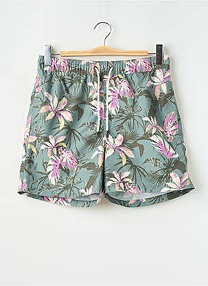 Short de bain imprimé tie and dye vert JACK & JONES homme