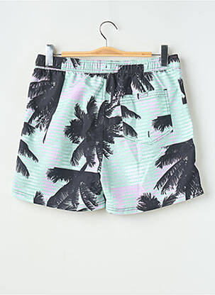 Short de bain imprimé tie and dye vert JACK & JONES homme