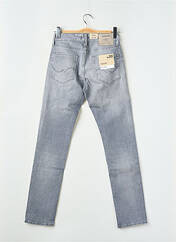 Jeans coupe slim gris JACK & JONES pour homme seconde vue