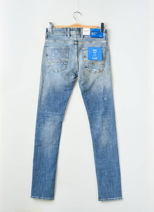 Jeans coupe slim bleu JACK & JONES pour homme
