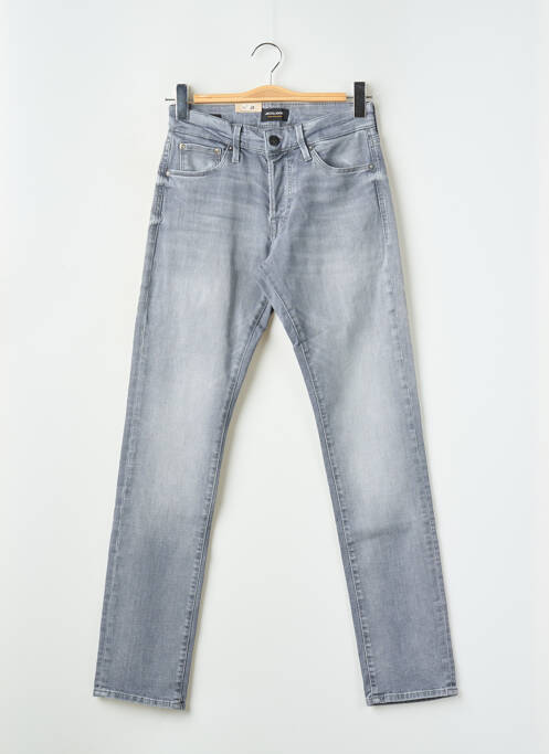 Jeans coupe slim gris JACK & JONES pour homme