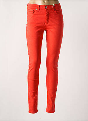 Jeans skinny taille normale taille normale orange ONLY femme