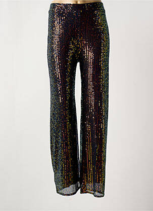 Pantalon large coupe fluide taille haute noir LA PETITE ETOILE femme