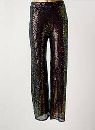 Pantalon large coupe fluide taille haute noir LA PETITE ETOILE femme