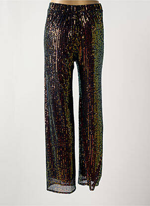 Pantalon large coupe fluide taille haute noir LA PETITE ETOILE femme