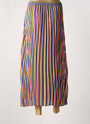 Jupe longue tissage crêpe bleu ONLY femme