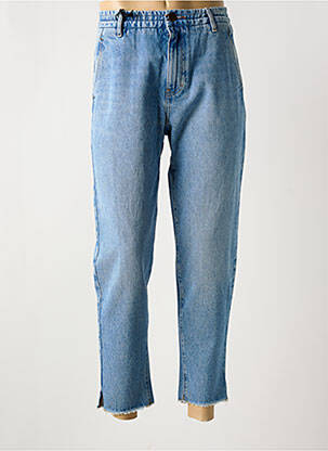 Jeans coupe droite taille haute taille haute bleu TEDDY SMITH femme