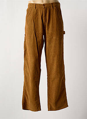Pantalon droit tissage velours taille normale marron JACK & JONES homme