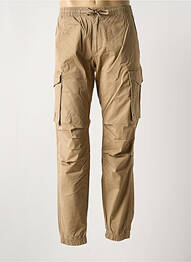 Pantalon cargo taille élastique taille normale marron JACK & JONES homme