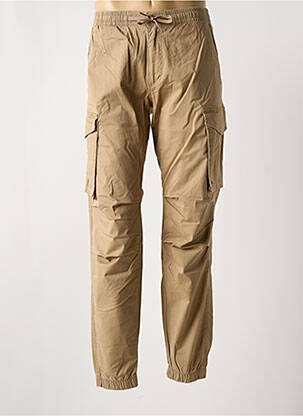Pantalon cargo resserrée sur le bas taille normale marron JACK & JONES homme