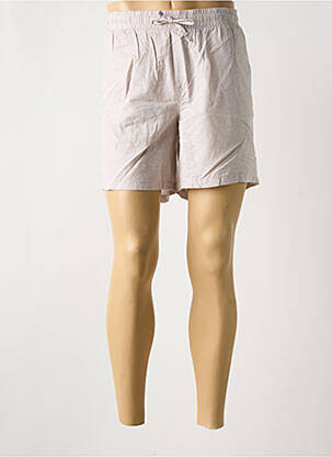 Short fermeture liens à nouer taille normale beige JACK & JONES homme