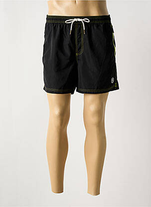 Short de bain effet matière satinée noir JACK & JONES homme