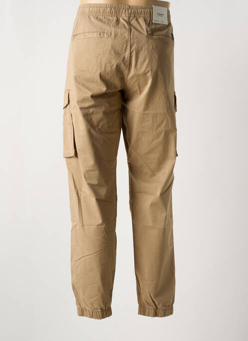 Pantalon cargo taille élastique taille normale marron JACK & JONES homme