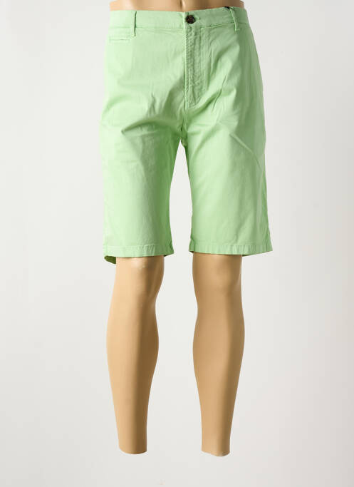 Bermuda taille à pinces taille normale vert HERO SEVEN homme