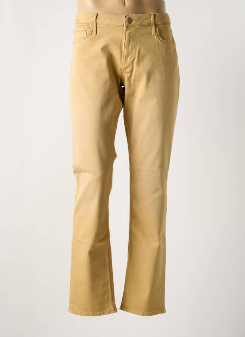 Jeans coupe slim beige JACK & JONES pour homme
