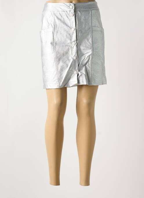 Jupe courte argent PAKO LITTO femme