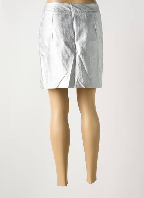 Jupe courte argent PAKO LITTO femme