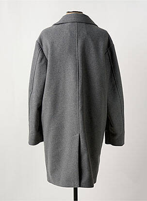 Manteau long coupe droite sans capuche gris JACK & JONES homme