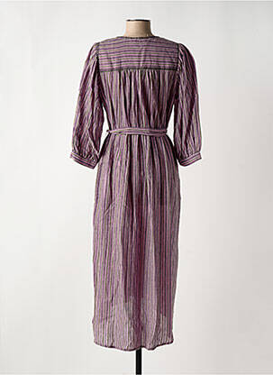 Robe longue manches longues manches longues rose SEE U SOON femme