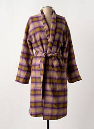 Manteau long coupe cintrée sans capuche violet LA PETITE ETOILE femme
