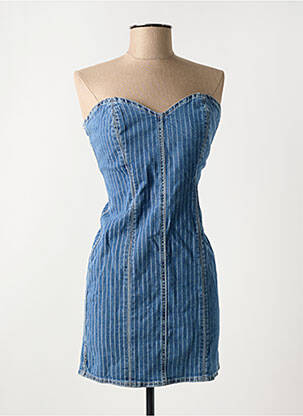 Robe courte sans manche sans manche bleu ONLY femme