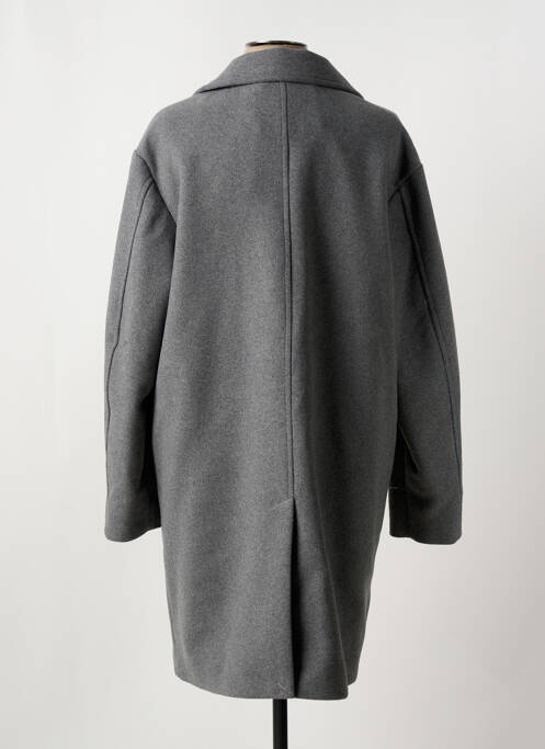 Manteau long coupe droite sans capuche gris JACK & JONES homme