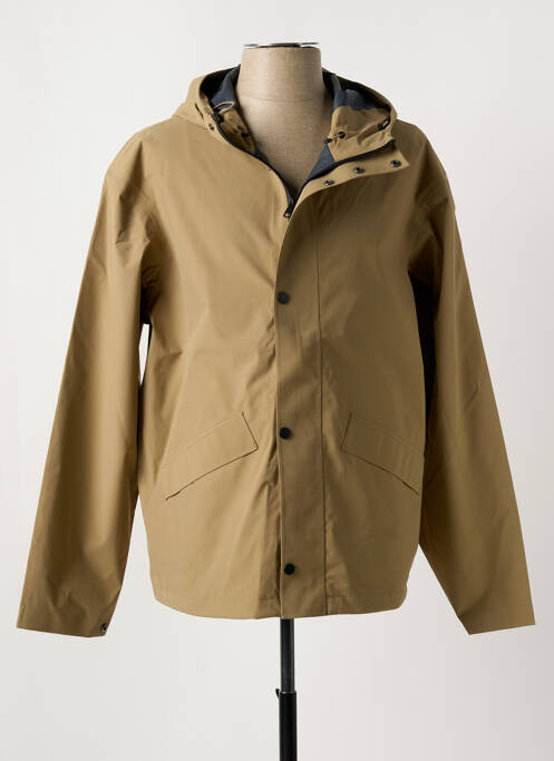 Imperméable coupe droite a capuche vert JACK & JONES homme