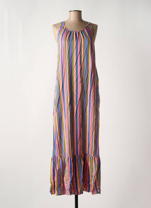 Robe longue sans manche sans manche rose ONLY femme