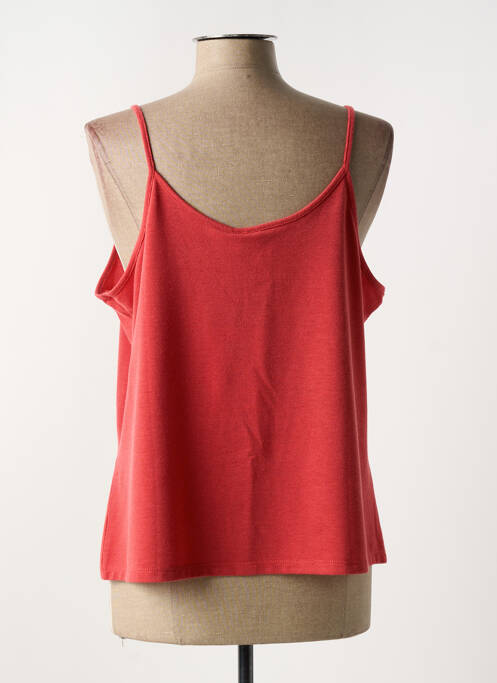 Top stretch sans manche rouge VERO MODA femme