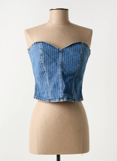 Top bleu ONLY pour femme