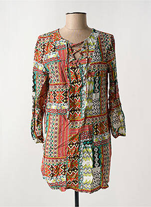 Tunique manches longues rouge ARELINE pour femme