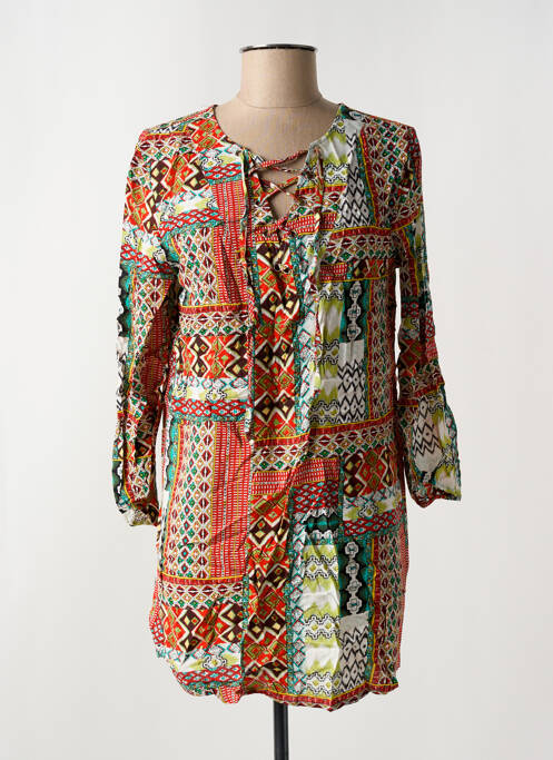 Tunique manches longues rouge ARELINE pour femme