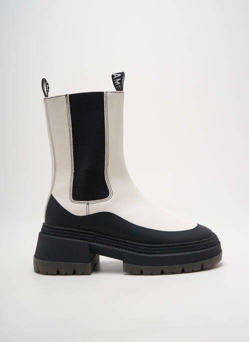 Bottines/boots talon bas talon de 4 à 6cm blanc NO NAME femme