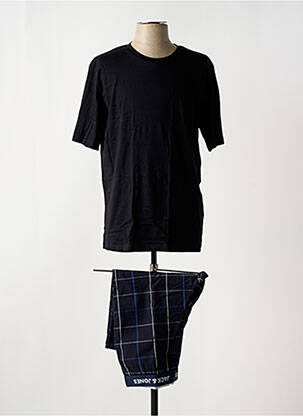 Pyjama col rond noir JACK & JONES homme