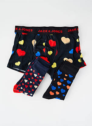 Boxer imprimé fantaisie noir JACK & JONES homme