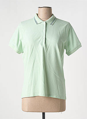 Polo stretch manches courtes vert COLMAR femme