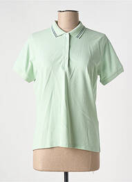 Polo stretch manches courtes vert COLMAR femme