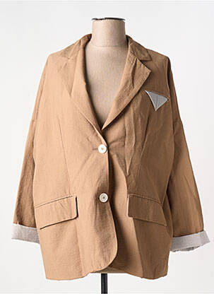 Blazer poches marron GIOYA & CO femme